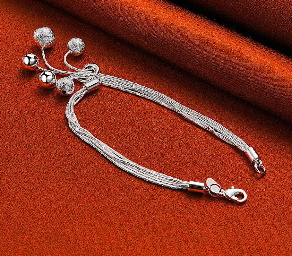 Silver Cascade Bracelet