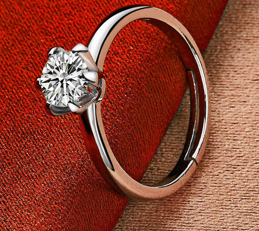 The Radiant Solitaire Ring