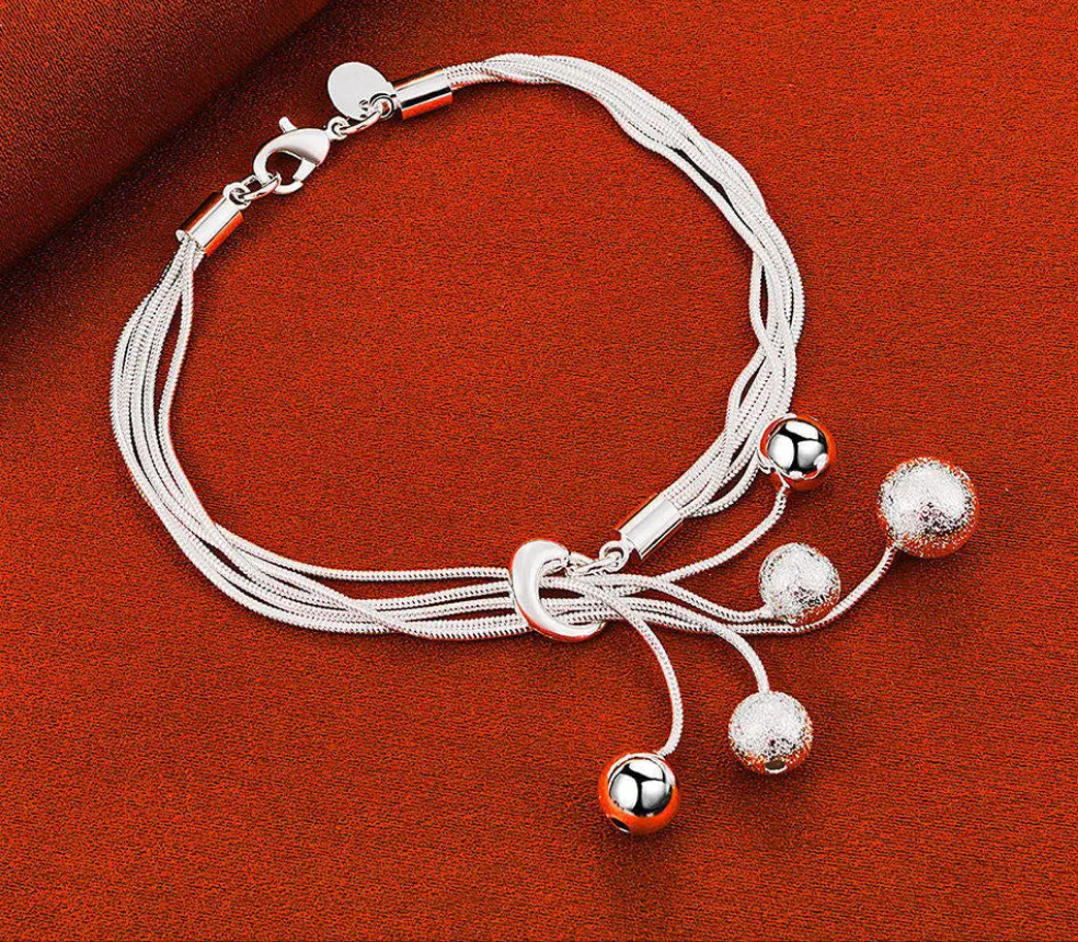 Silver Cascade Bracelet