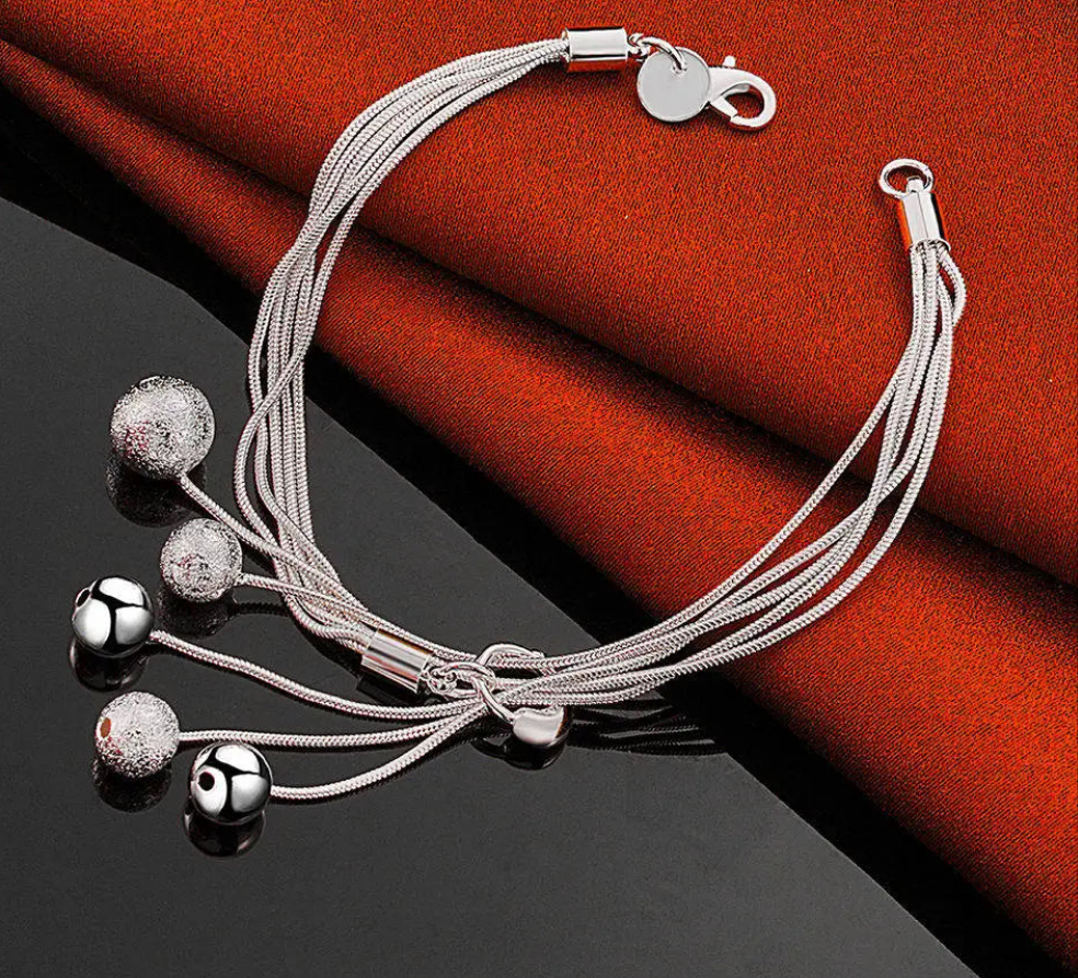 Silver Cascade Bracelet