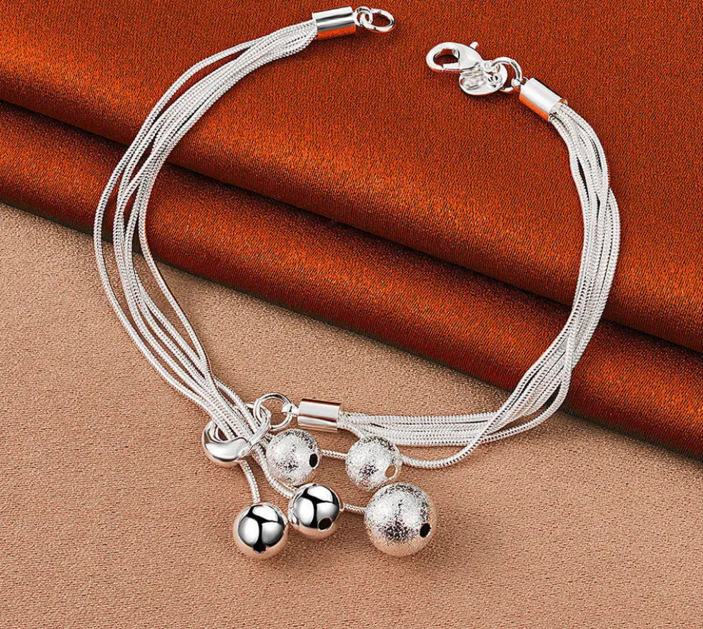 Silver Cascade Bracelet